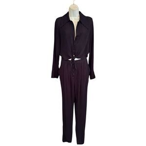Rachel Comey Button Front Jumpsuit in Black NWt Size Small/Medium